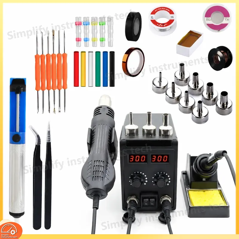 8586D Soldering Station 2 in 1 - 2 In 1 Soldering Rework Station 750W ulasan dan harga