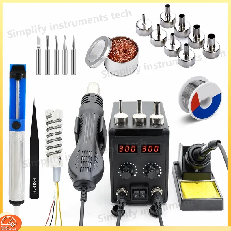 8586D Soldering Station 2 in 1 - 2 In 1 Soldering Rework Station 750W ulasan dan harga